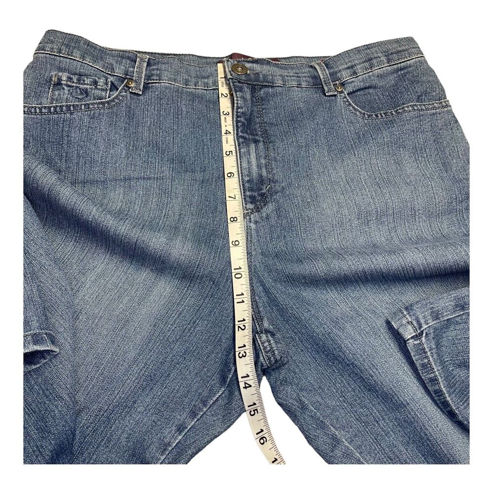 Gloria Vanderbilt Amanda Jeans Women's 18 Blue Stretch 5-Pockets Straight Leg - Picture 6 of 8